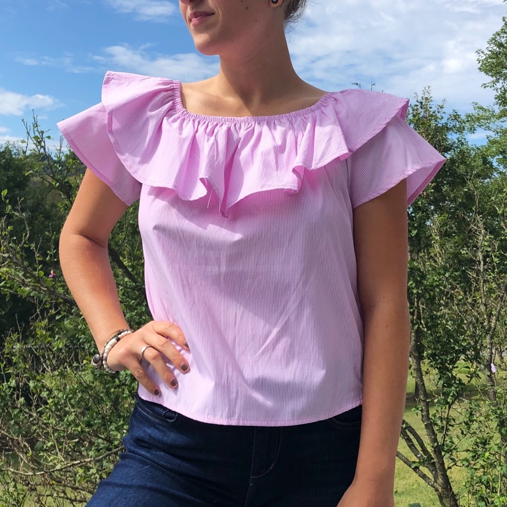 Spring-Inspired Ruffle Blouse